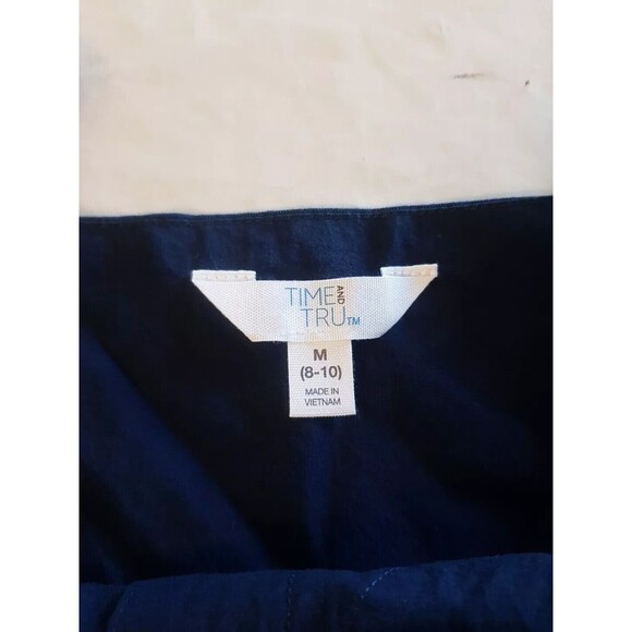Time And Tru Dress Womens Size Medium Size 8-10 Blue Belt Cove Boho Bohemian - Picture 8 of 11